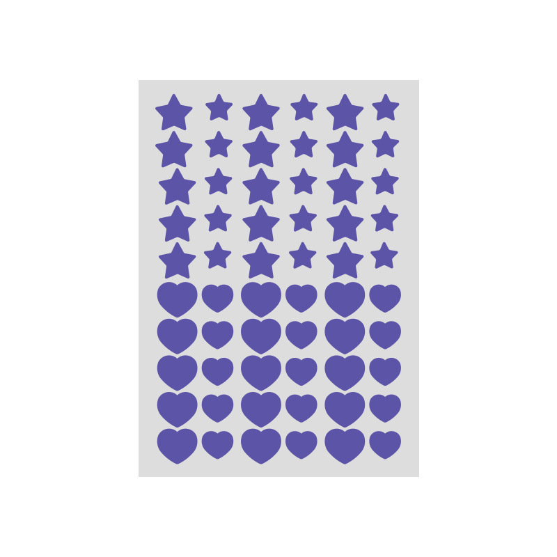 60 스타 하트 여드름 패치 퍼플