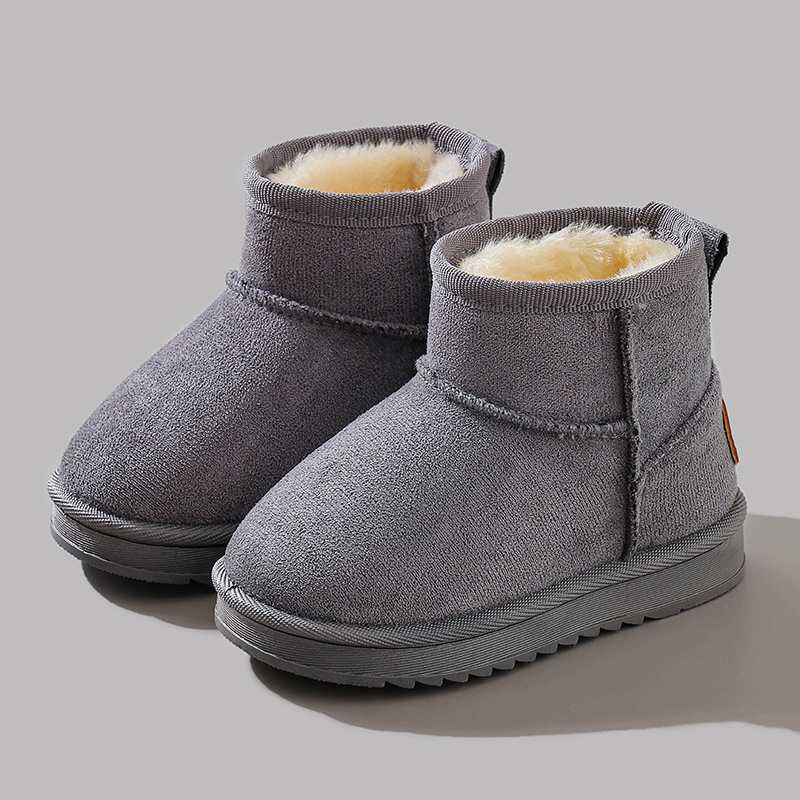 Botas de nieve para niños 2025 invierno nuevo tipo de zapatos de algodón para niñas calentamiento zapatos de niñas zapatos de algodón de nieve para niñas zapatos de lana