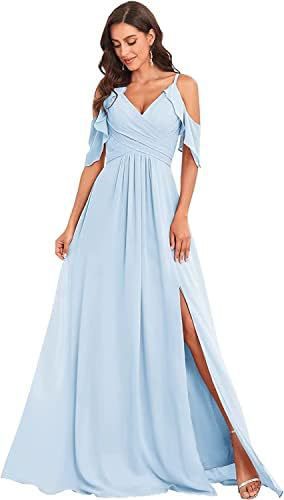 Vestido de dama de honor de gasa sin tirantes adecuado para vestidos de boda con tirantes abiertos Vestido de fiesta de boda con pliegues