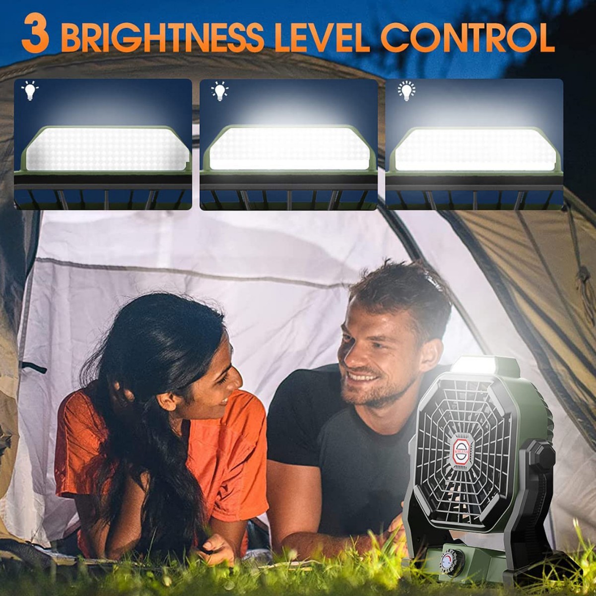 Ventilador Portátil Recargable para Camping 10400mAh para Exteriores image 6
