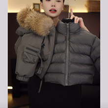 儿童冬装加厚保暖羽绒棉服三合一冲锋衣中大童羽绒棉服连帽高级感