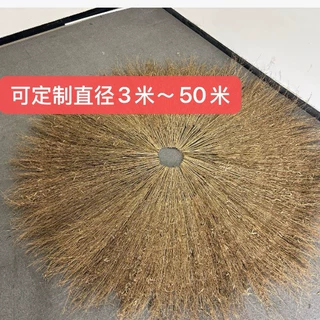厂家直供订制手工编织景观庭院竹屋顶，竹篱笆，竹凉亭，
