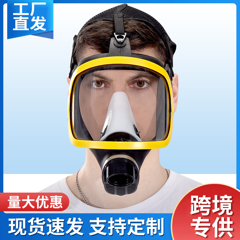 防毒面具喷漆农药化工工业防甲醛粉尘全面具防甲醛胶消防军全面罩