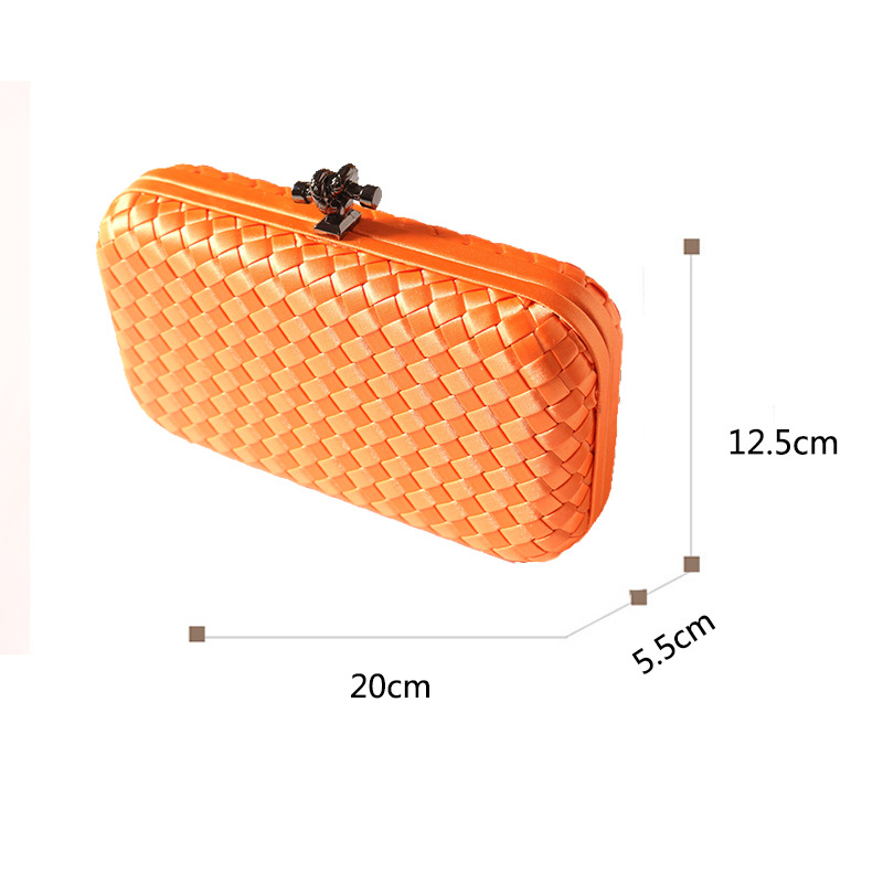 Single Shoulder Strap Strap Type Red Rose Red Green Polyester Solid Color Lingge Square Clutches