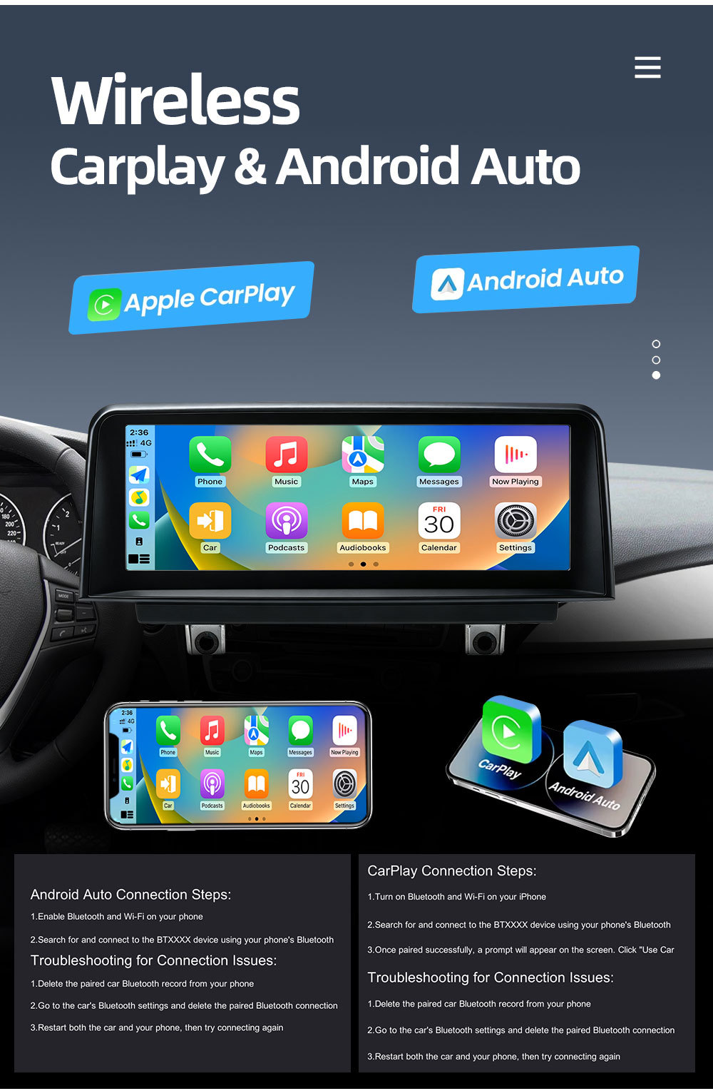 10.25inch Suitable for BMW 1 Series F20 F21 in-car central control large screen GPS navigation player