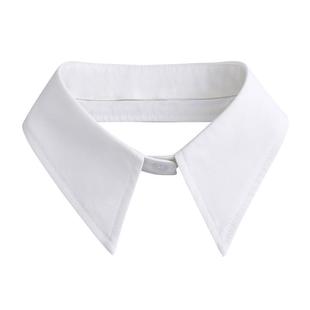 Shirt Collar Fake Collar Women's Versatile Elegant Fake Collar Decorative Shirt Small Single Collar Chiffon Pointed Collar Black and White Stand