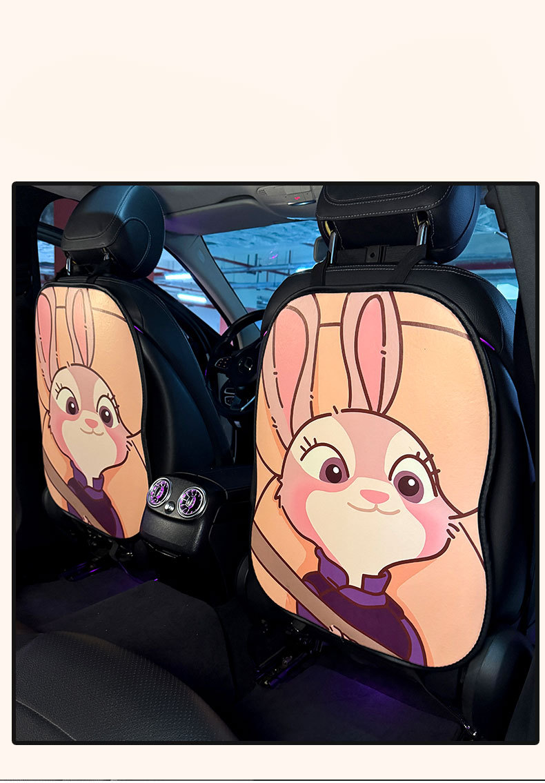 Zootopia Car Anti-Kick Pad Universal Rear Seat Backrest Anti-Dirt Protective Pad Car Rear Seat Protection Pad