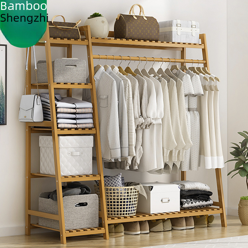 simple-floor-standing-wooden-clothes-rack-bedroom-hat-hanger-movable-home-use-clothes-drying-rack-storage-shelf simple-floor-standing-wooden-clothes-rack-bedroom-hat-hanger-movable-home-use-clothes-drying-rack-storage-shelf