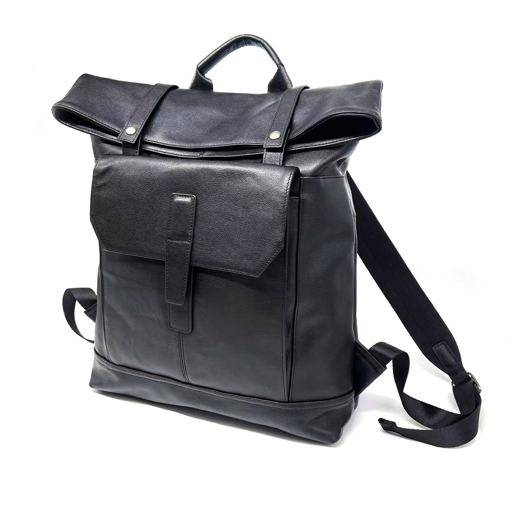 Leather Men's Backpack, Business Computer Bag, Cowhide Sports Travel Backpack_voghion.com