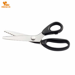 Stainless steel tool scissors tailor scissors tooth shape tailor scissors industrial scissors wholesale