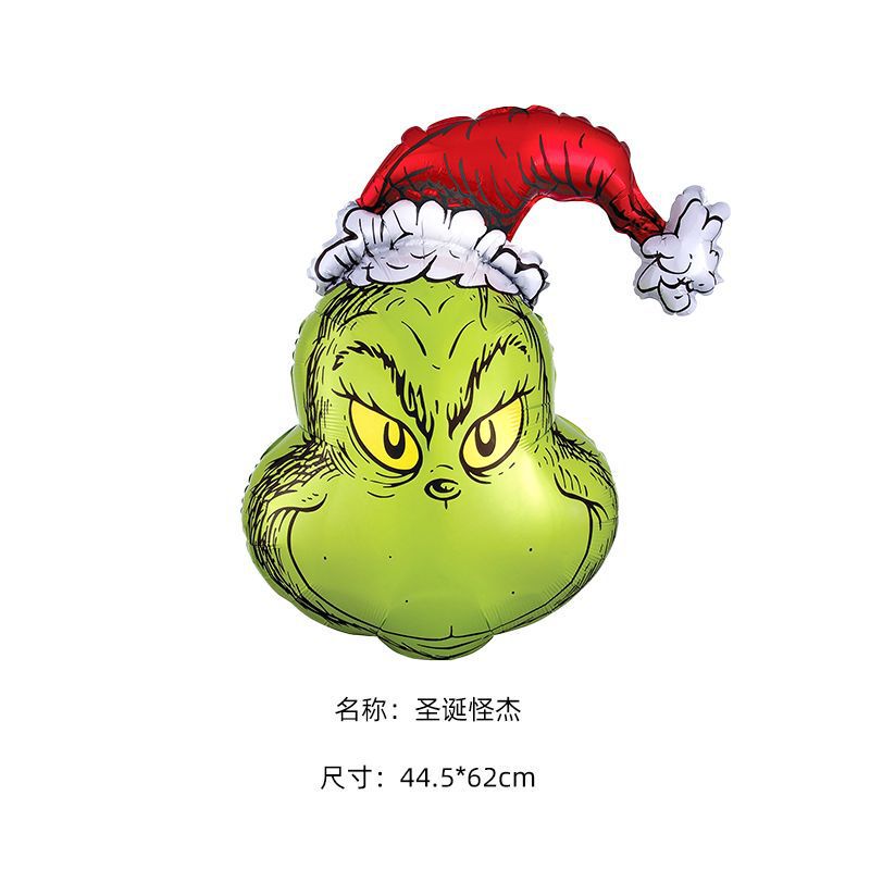 国境を越えた新しいクリスマスバルーン、立っているサンタクロース、クリスマスツリー、クリスマスパーティーの飾り、エルクバルーンの卸売|undefined
