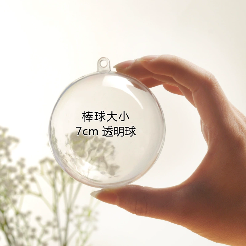 Christmas decoration ball acrylic plastic transparent ball shopping mall window decoration hanging ball hollow transparent Christmas ball