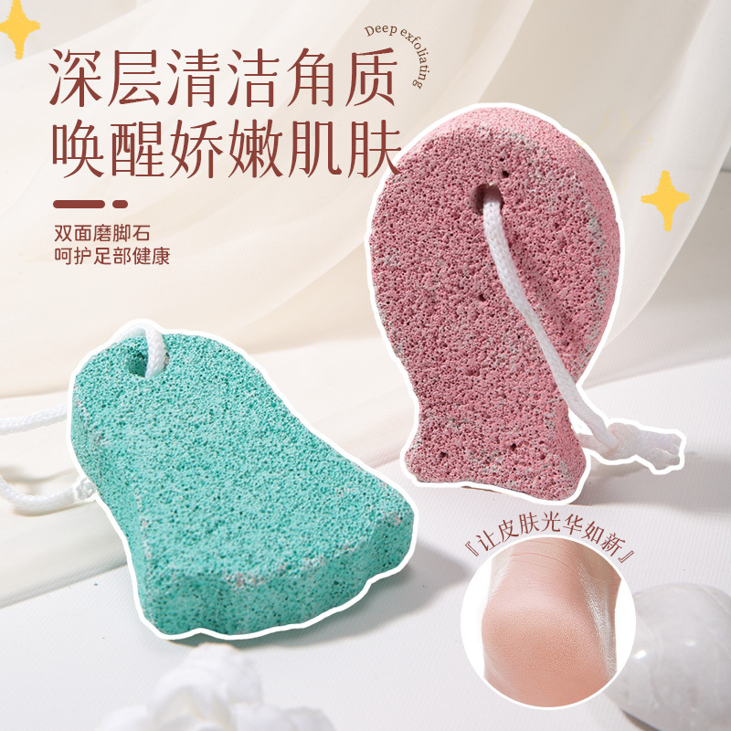 LMLTOP piedra volcánica piedra de molienda de doble cara herramienta de descamación talón molinillo C0374