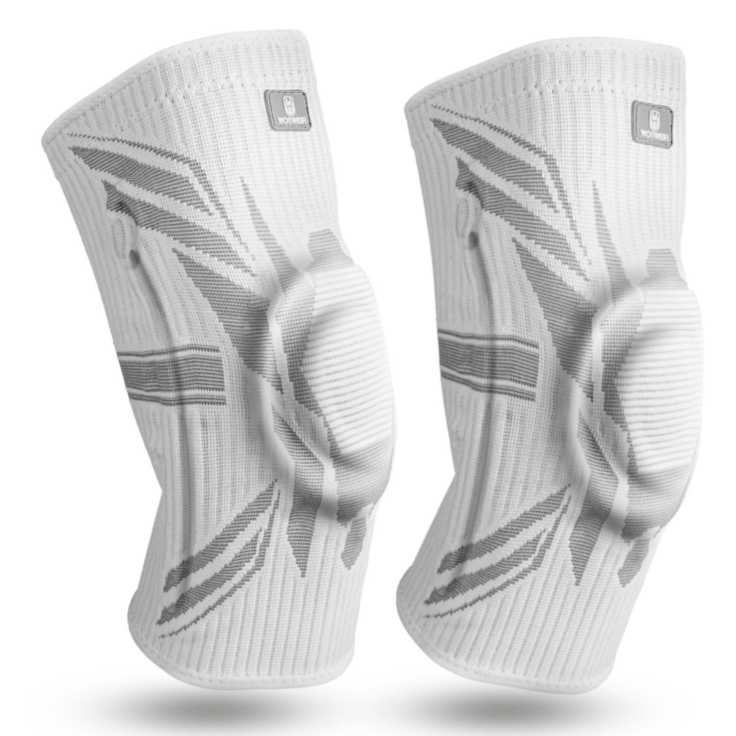 Rodilleras deportivas de verano para saltar la cuerda de nailon alargada para correr baloncesto para hombres y mujeres cubierta protectora profesional antideslizante para rodillas