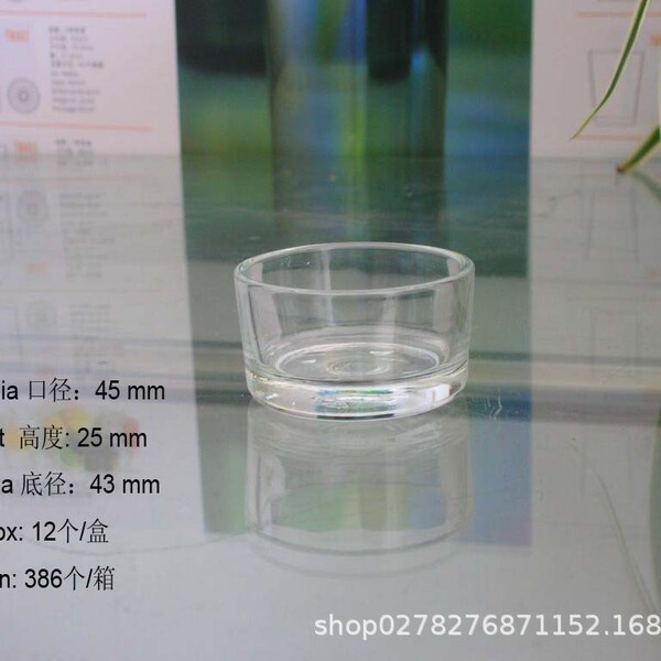 Supply candle glass four-point cup