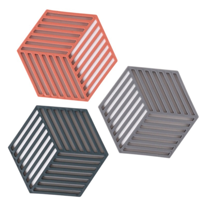 Hogar mesa de comedor taza de té geométrica estera de aislamiento cocina Nordic tazón estera de la placa creativa engrosada placemat montaña