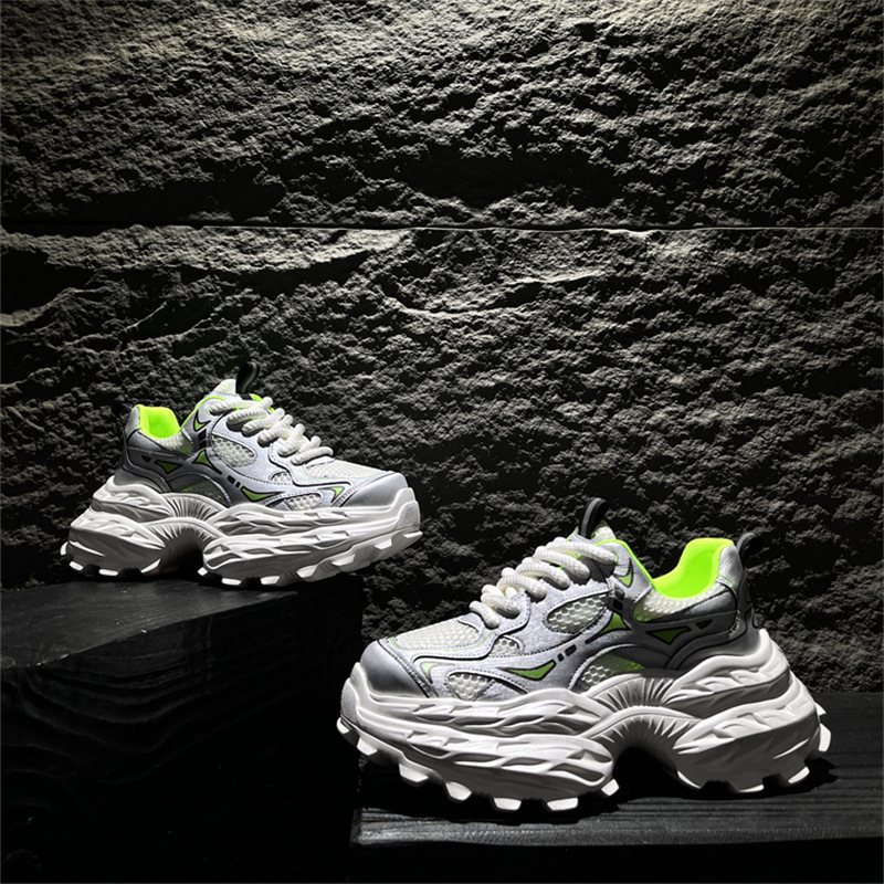 실버 가죽 신발 사이즈