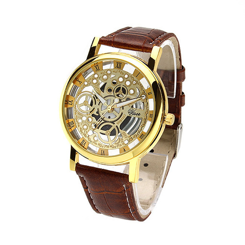 2025 Cross-border New Business Men's Non-Mechanical Watch with Hollow Design Strap Watch Dropshipping One Piece