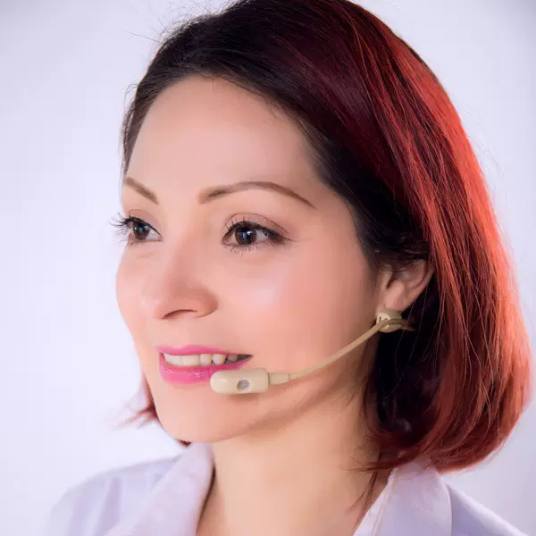 肤色头戴麦克风话筒咪  耳挂式演出教学肤色 麦老师DH-F01