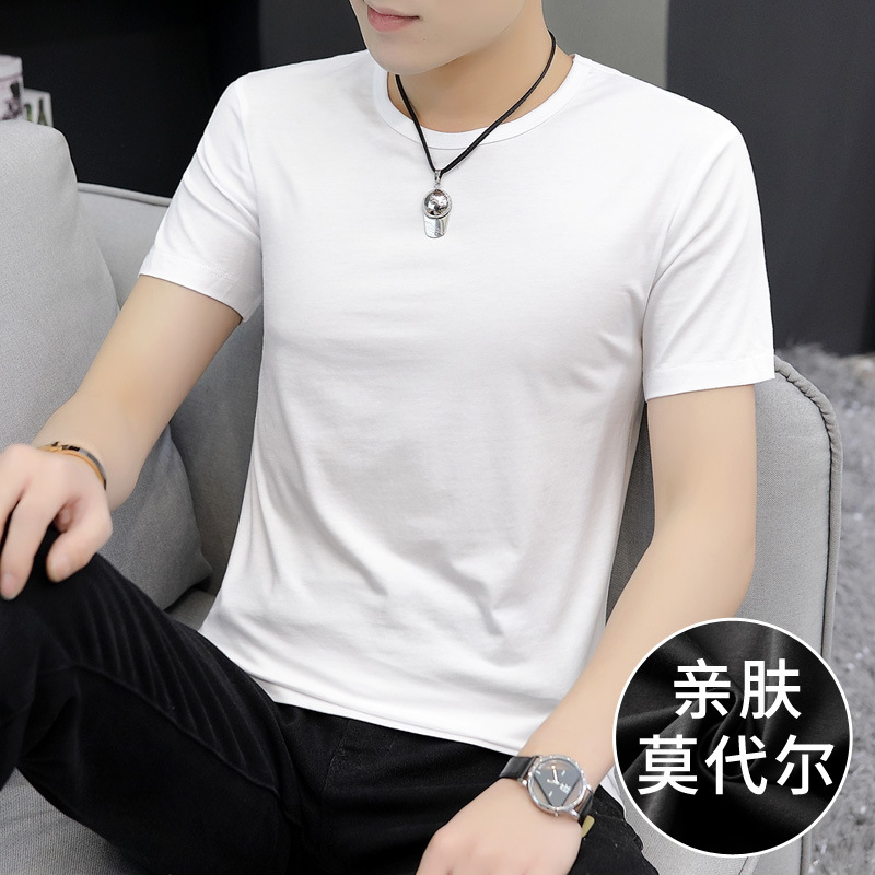 智贝主图_12件】短袖t恤男莫代尔潮牌上衣服男士速干打底衫