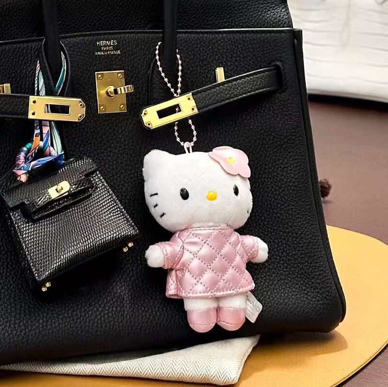 菱格hellokitty高级感书包毛绒公仔小饰品女生可爱包包挂件kt玩偶|undefined