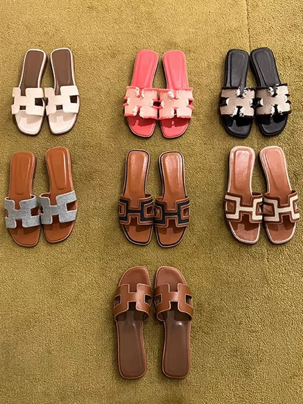 Summer small design beach slippers, Chanel style