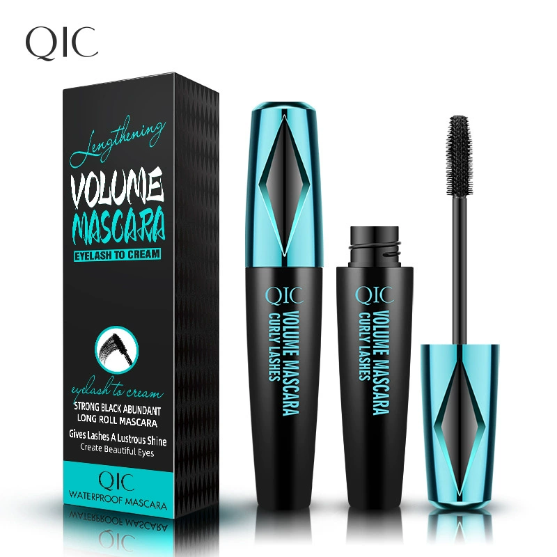 Тушь QIC 4D Volume & Curl, водостойкая, без осыпания, 10 мл/1 г экспортная упаковка