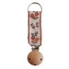 Brown flowers with brown edges (wooden hat clip with holes)