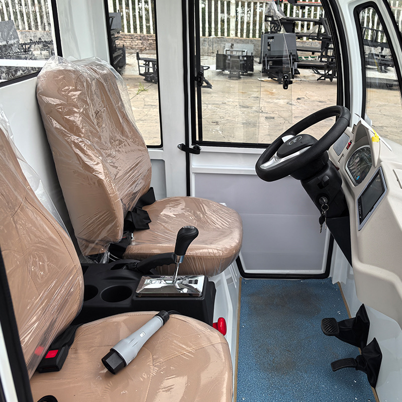 Fully Enclosed 2-Seater Electric Four-Wheel Pickup Truck, Unloading Truck, Transport Truck, Express Truck, Maintenance Truck