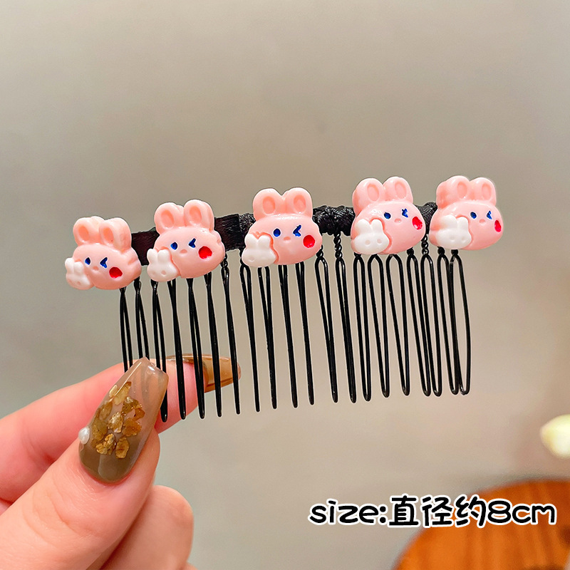 子供用の散らかった髪を整理するためのコーム、新しい額前髪ヘアピン、女の子用ヘアピン、後頭部ヘアアクセサリー|undefined