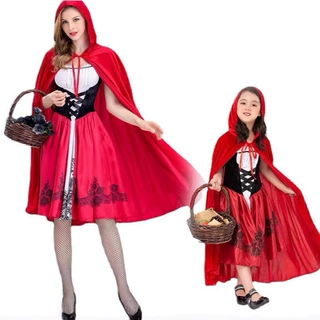 欧美日本爆款小红帽演出服文艺演出亲子装cosplay女装万圣节服装