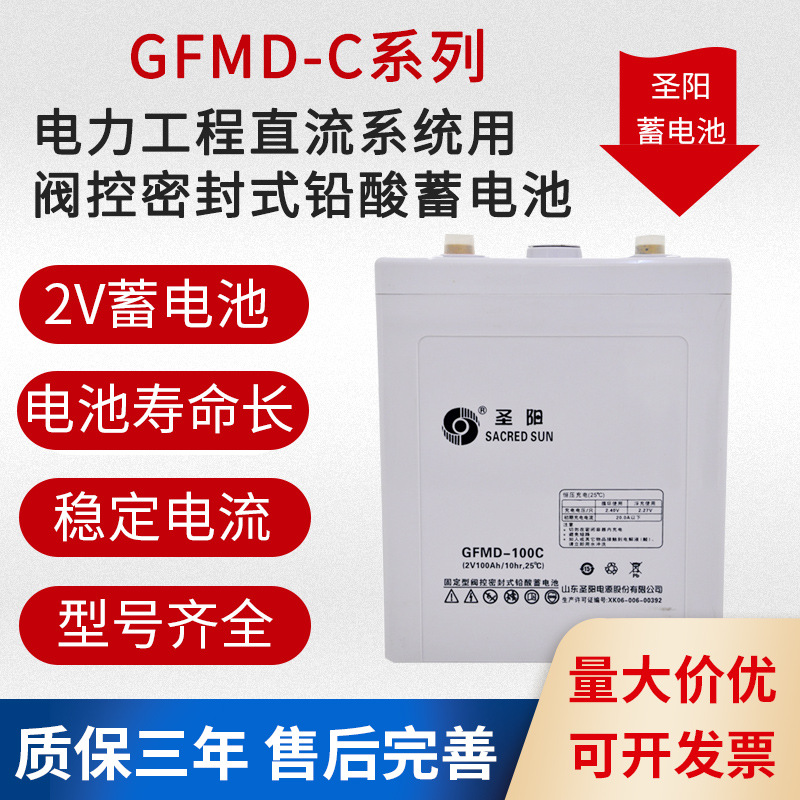 圣阳蓄电池免维护阀控铅酸蓄电池GFMD-C系列密封式电动车用电池组