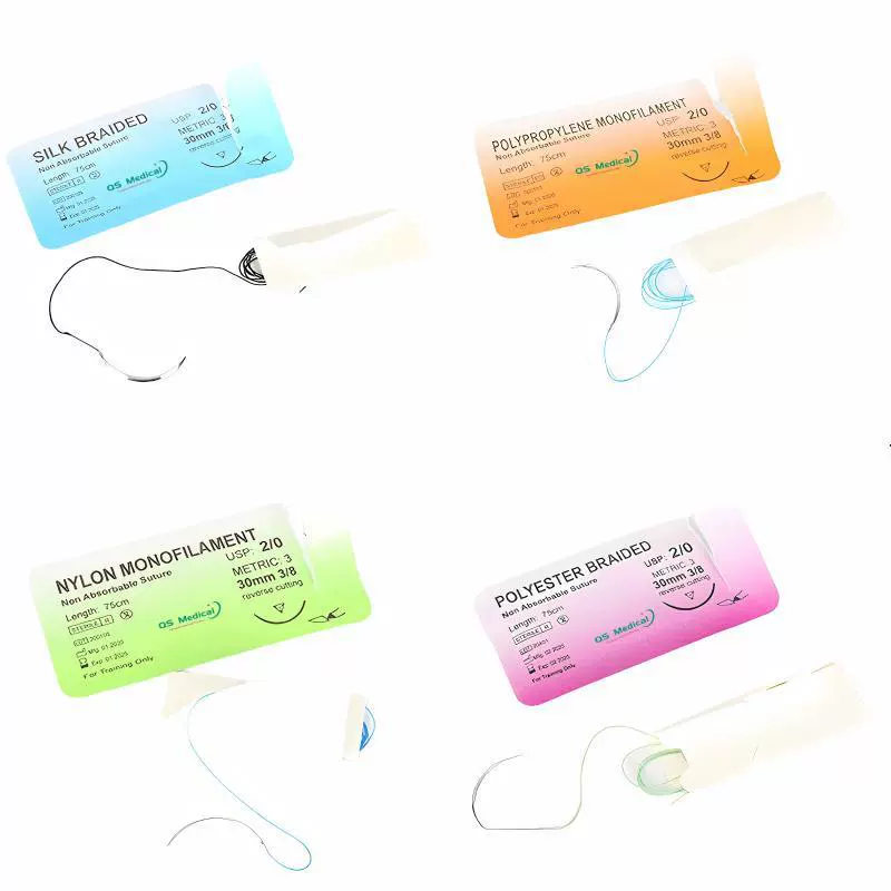 源头工厂外科手术缝合针手术缝合线练习用手术缝合工具包手术缝合