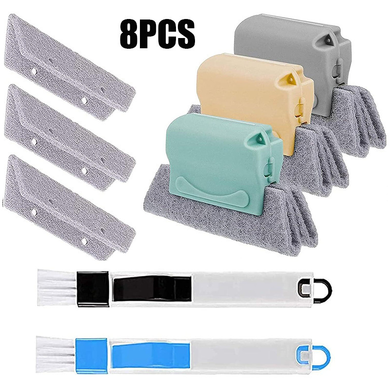 Cross-Border Hot-Selling Combination Set Brush Window Groove Brush Gap Cleaning Brush Blinds Track Kitchen Cleaning Cross-Border Hot-Selling Combination Set Brush Window Groove Brush Gap Cleaning Brush Blinds Track Kitchen Cleaning