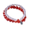 Organic agate bracelet, onyx fashionable accessory suitable for men and women