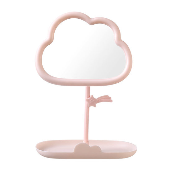Meteor Cloud Desktop Makeup Mirror Student Desktop Dormitory Travel Portable Makeup Mirror Creative Birthday Gift