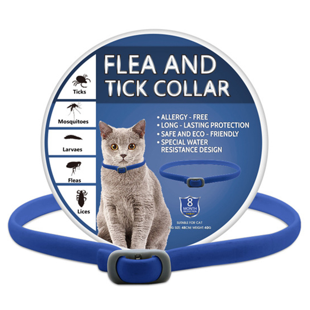 고양이용 네이비 복합 소재 목걸이