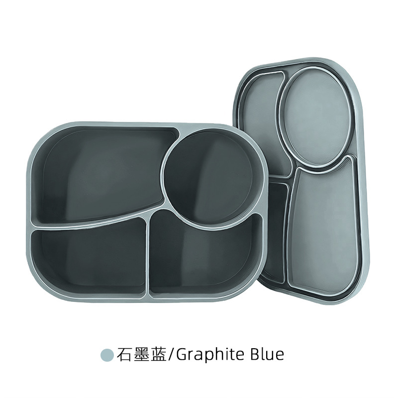 La lonchera de silicona de grado alimenticio transfronterizo se puede calentar en el horno microondas, la lonchera, la caja de almacenamiento hermética y hermética de alimentos, la caja de bento