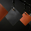 Outdoor open camp square leather coasters can hang picnic hot tea water pads pad camping equipment and supplies wholesale