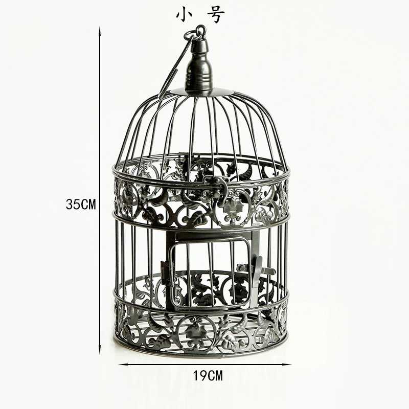European-Style Iron Art Decorative Birdcage Wedding Display Birdcage Ornament Wedding Photography Birdcage Black Prop Birdcage European-Style Iron Art Decorative Birdcage Wedding Display Birdcage Ornament Wedding Photography Birdcage Black Prop Birdcage
