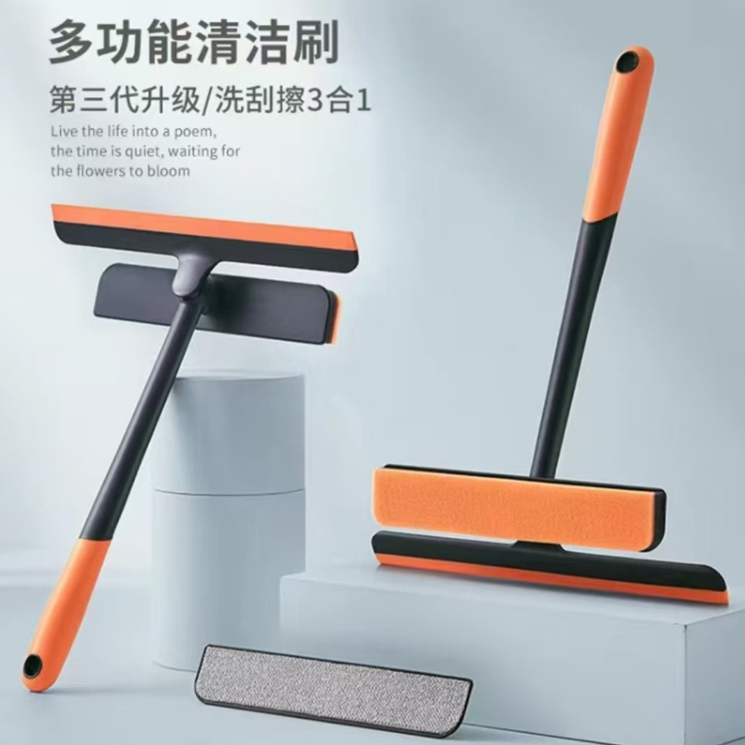 3 - en - 1 multifuncional limpiador de ventanas magia limpiador de vidrio 2024 nuevo limpiador de ventanas de pantalla doméstica limpieza raspador alargado barra telescópica