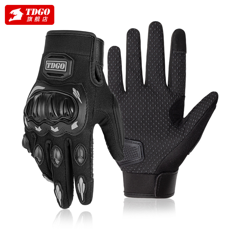 Guantes de motocicleta invierno a prueba de frío impermeable locomotora a prueba de viento caliente lluvia tormentosa guantes a prueba de caídas para todas las estaciones