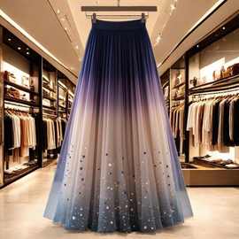 洋气复古高级感漂亮显瘦雪纺裙子2025秋季新款设计感小众半身裙女