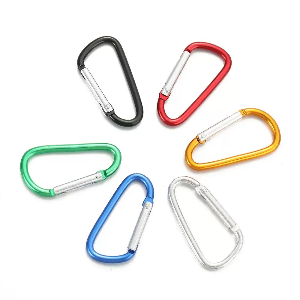 D-Shaped Gourd-Shaped Carabiner High-Quality Luggage Backpack Hook Aluminum Alloy Hanging Buckle Water Bottle Decorative Buckle Quick-Hook Buckle