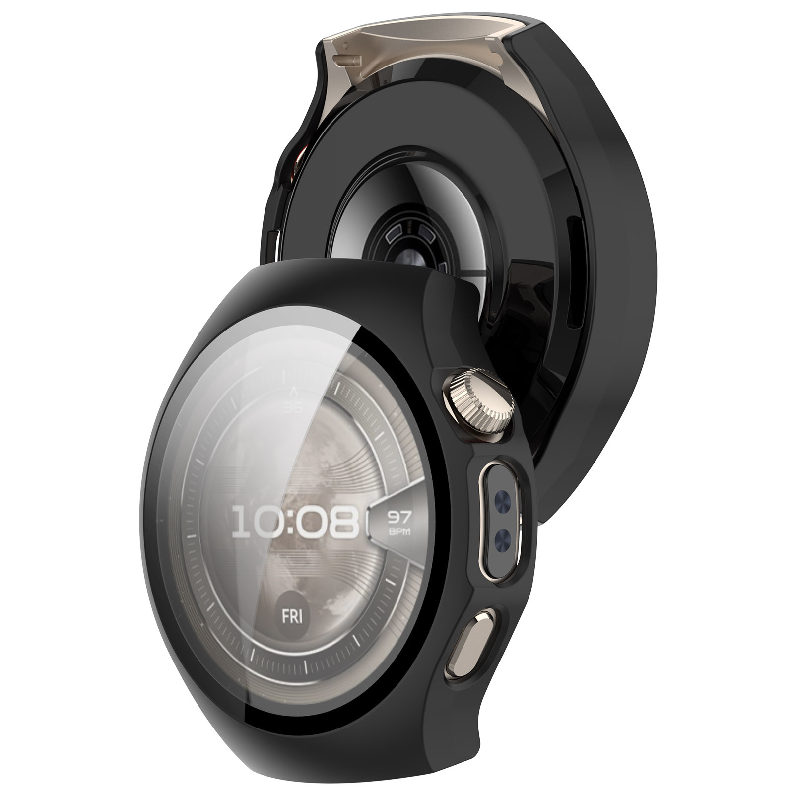 Xinyuan Shuntong is suitable for the Huawei watch5 protective case with a 42MM tempered film and a full 46MM integrated case and film watch case undefined