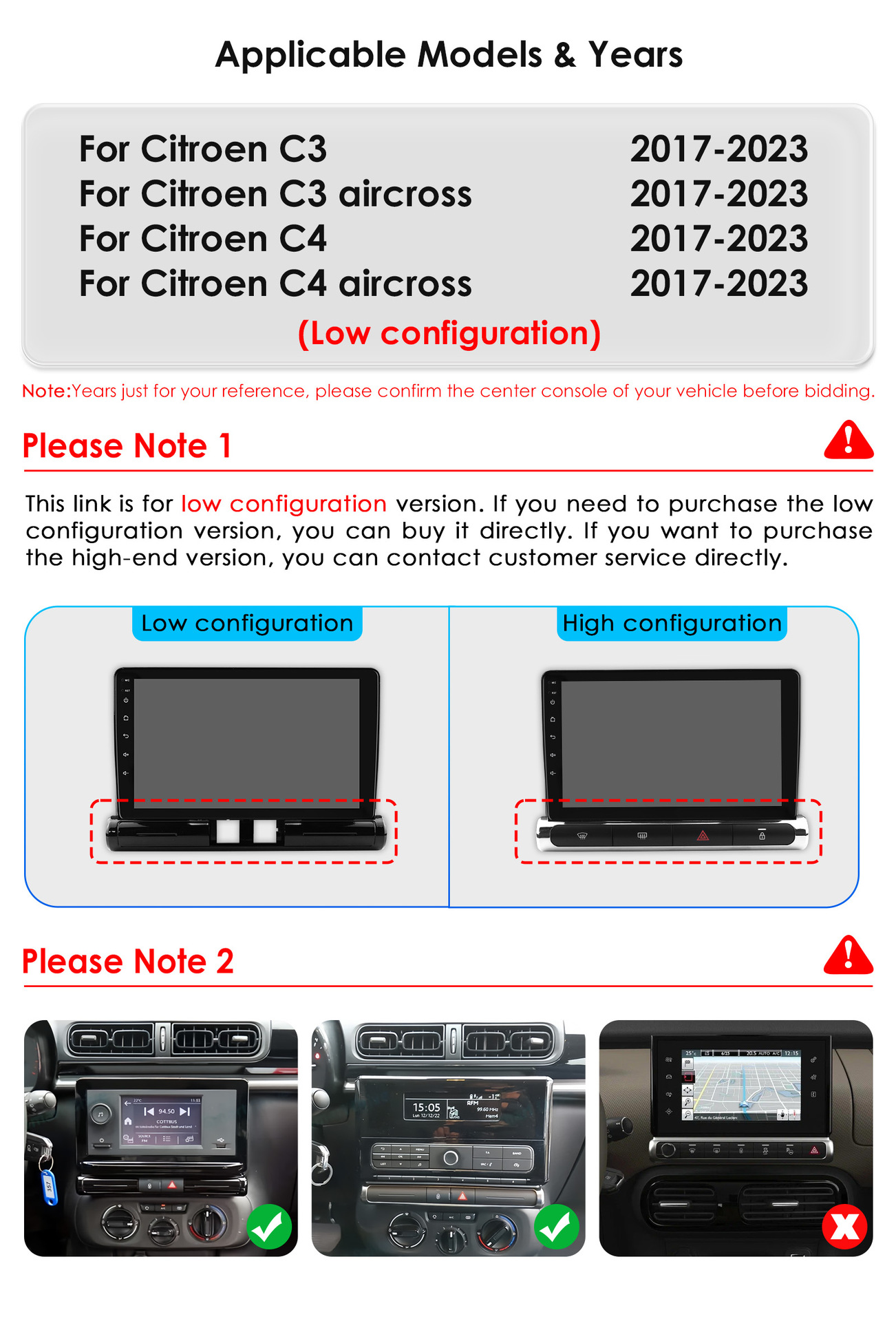 Cross-border goods 9 inches suitable for Citroen C3 car 17-23 car Bluetooth Android large screen navigation GPS