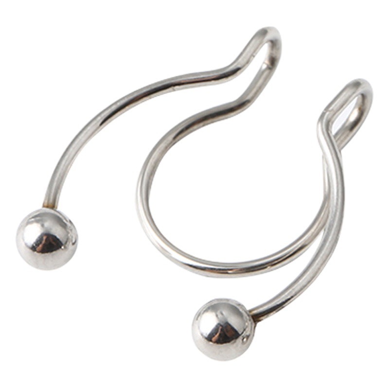 Manufacturer Customized/made European and American punk style personalized open unisex 316L titanium alloy horseshoe ring U-shaped nose clip