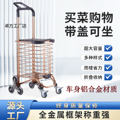 高齢者向けの食料品の買い物カゴ、若者向けの多機能折りたたみ式ポータブル食料品の買い物道具、軽量で折りたたみ式