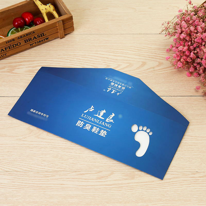 厂家印刷鞋垫外包装 足浴防臭鞋垫烫金纸盒加印套装彩盒开窗纸盒