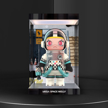 亚克力灯箱收纳盒适用泡泡玛特MEGA SPACE MOLLY范斯VANS珍藏系列